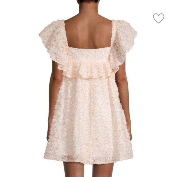 Black Halo Reggi Floral Squareneck Mini Dress - Picture 4 of 12